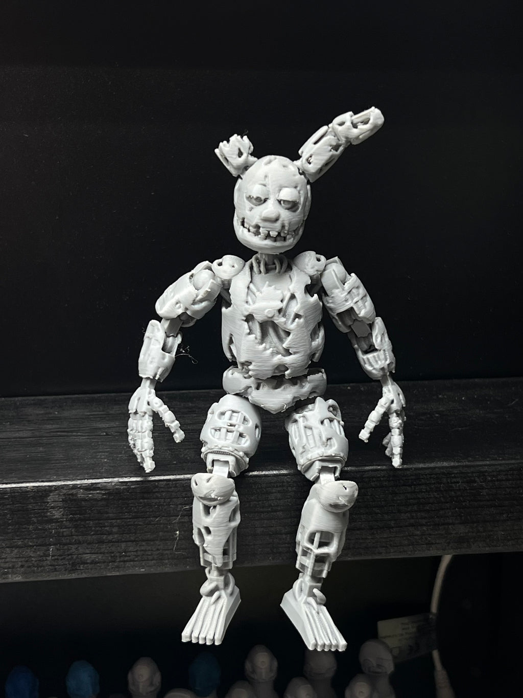 Springtrap Custom Uncolored Articulating Figure FNAF Five Nights At Freddy’s
