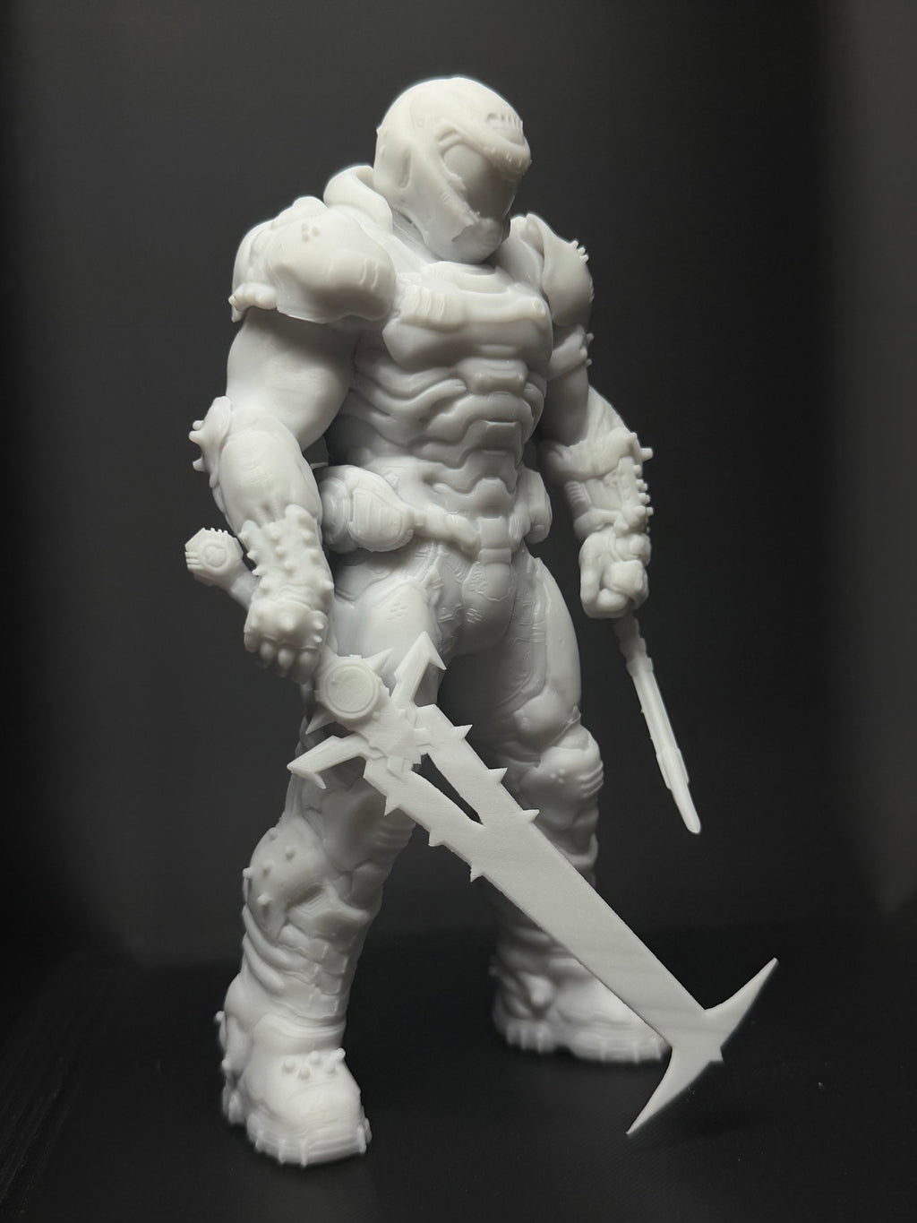 Doom Slayer Iconic Pose Statue From Doom Eternal