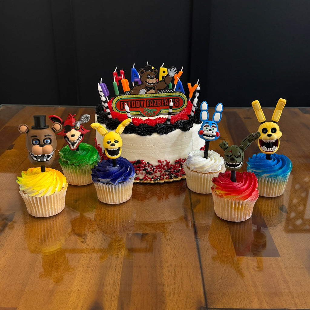 Five Nights At Freddy’s Cake Toppers FNAF Birthday Decorations
