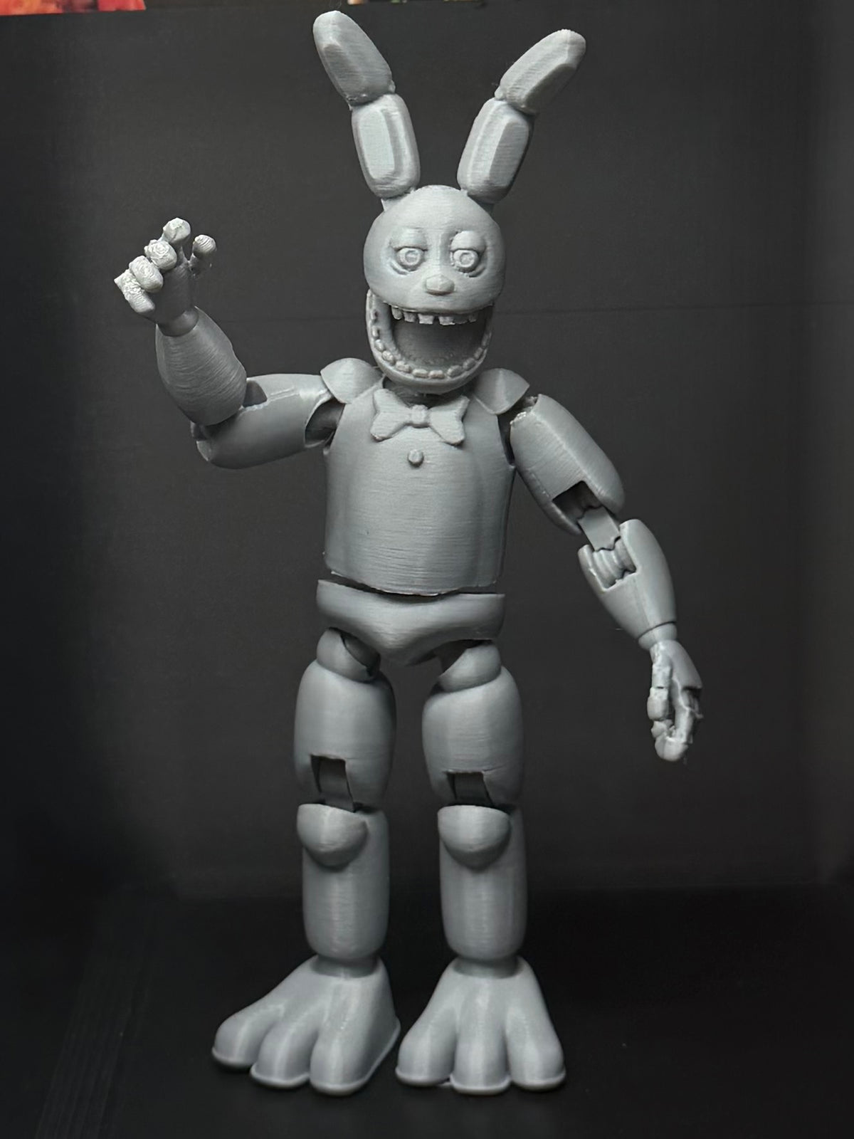 OG SpringBonnie Custom Uncolored Articulating Figure FNAF Five Nights At Freddys