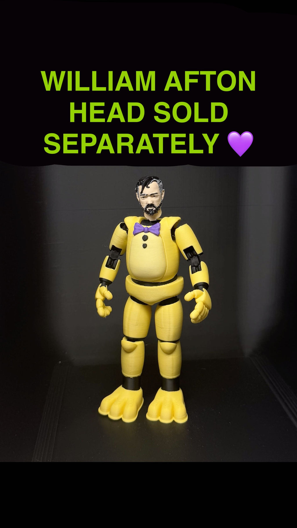 Spring Bonnie / Yellow Rabbit MOVIE Figure COLOR FNAF Five Nights At Freddy’s