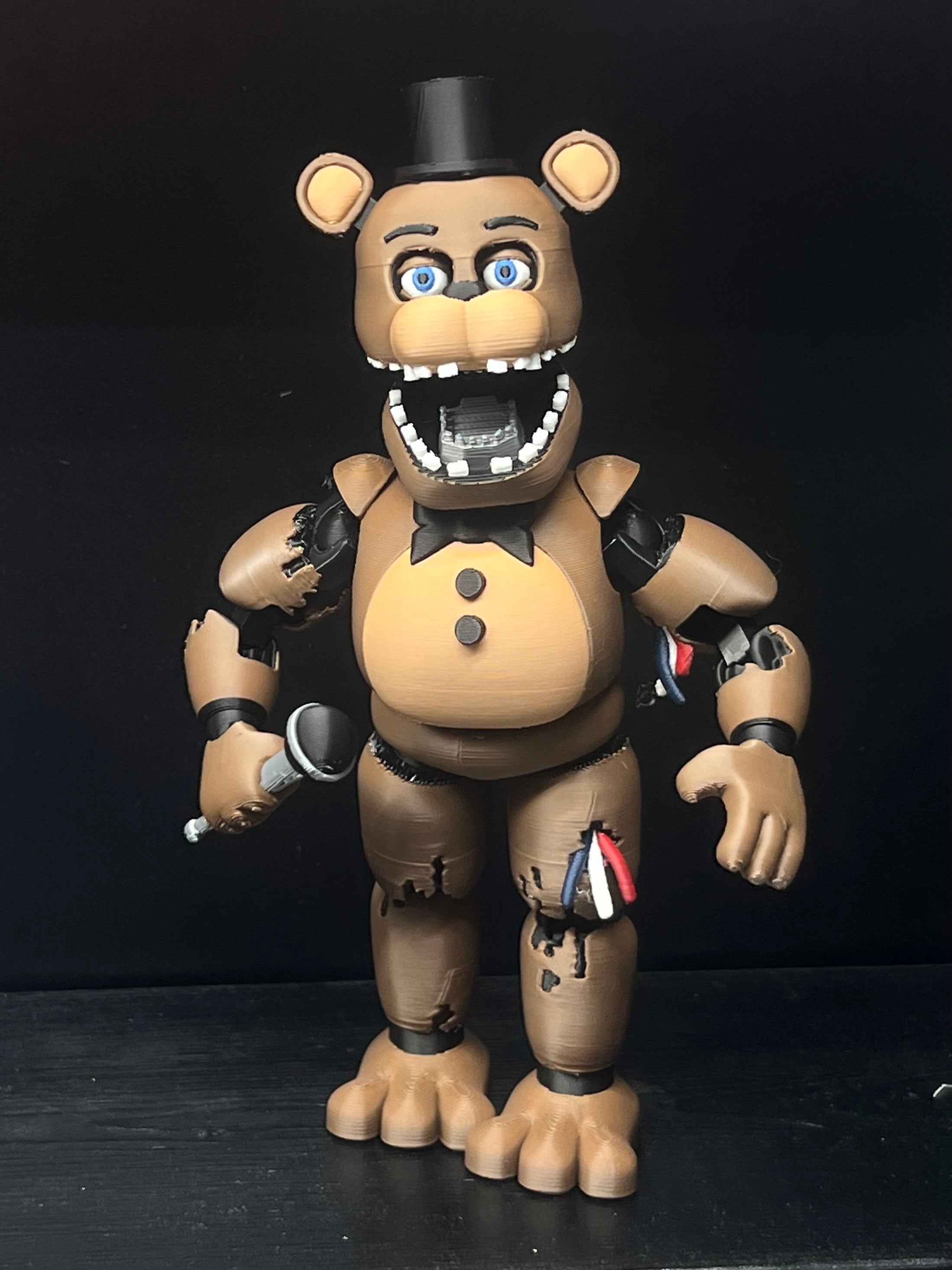 Withered Freddy Custom Articulating Figure! FNAF Five Nights At Freddy’s