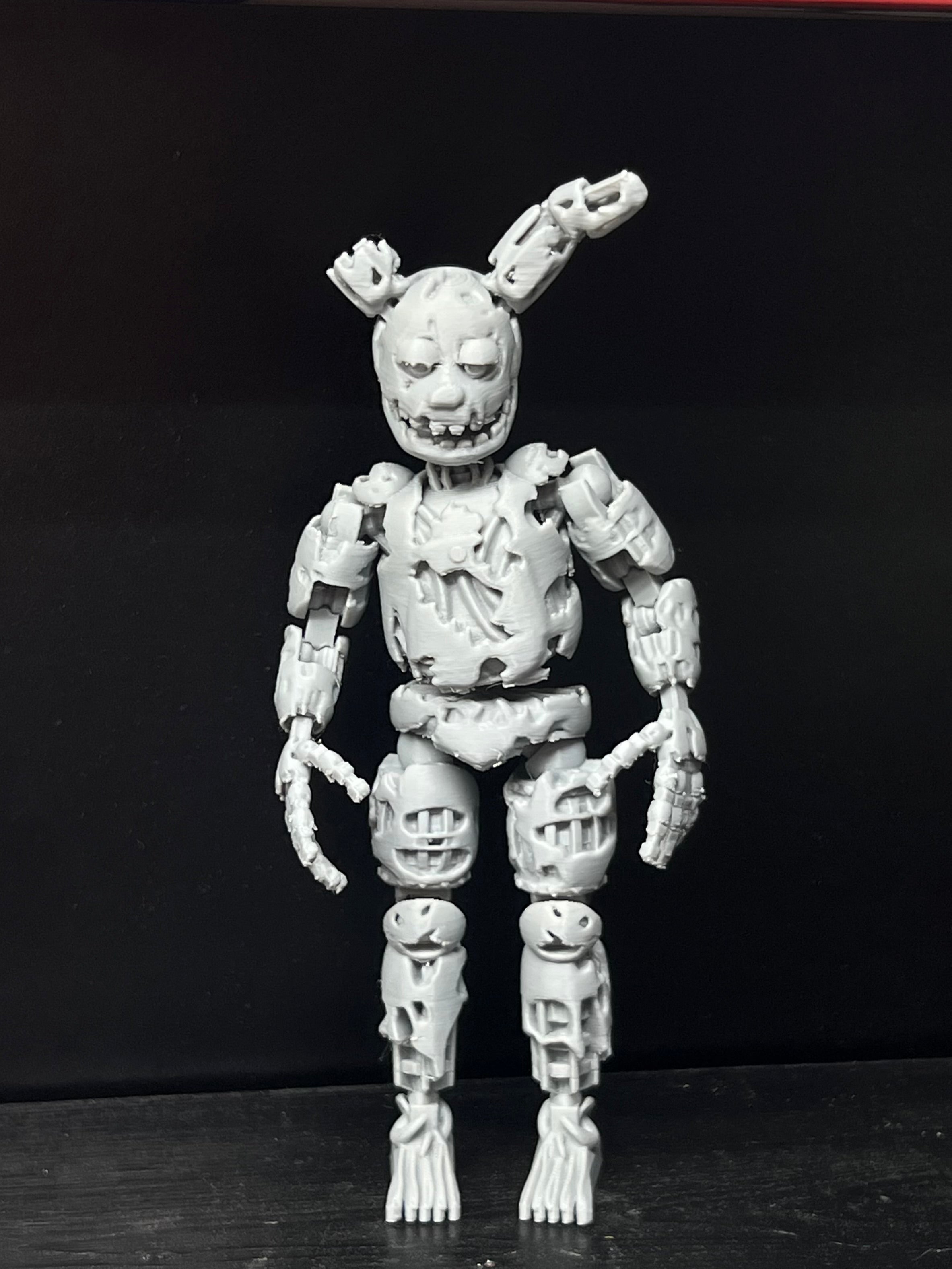 Springtrap Custom Uncolored Articulating Figure FNAF Five Nights At Freddy’s