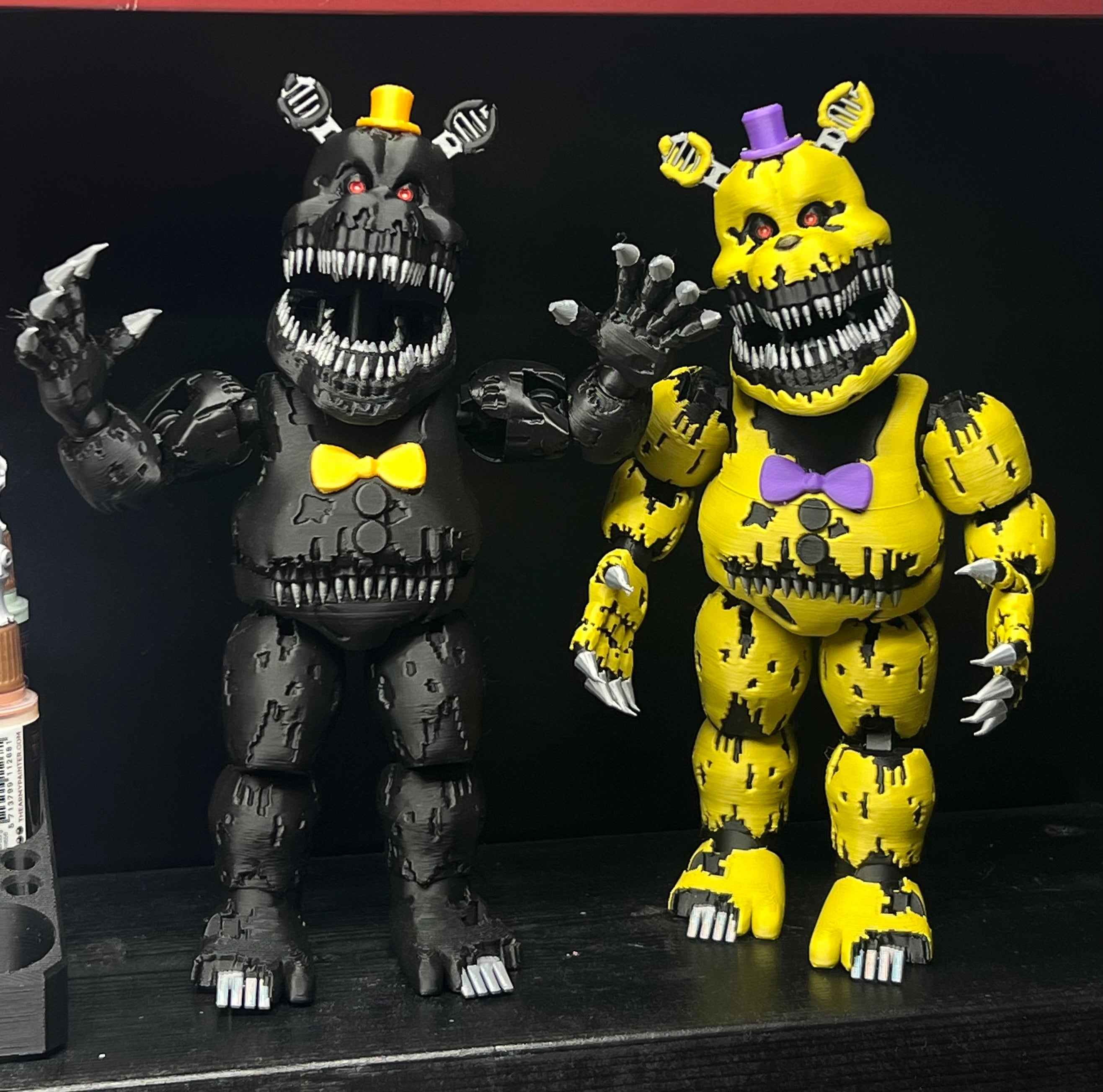 NIGHTMARE FREDBEAR Bundle Custom Figures FNAF Five Nights At Freddy’s