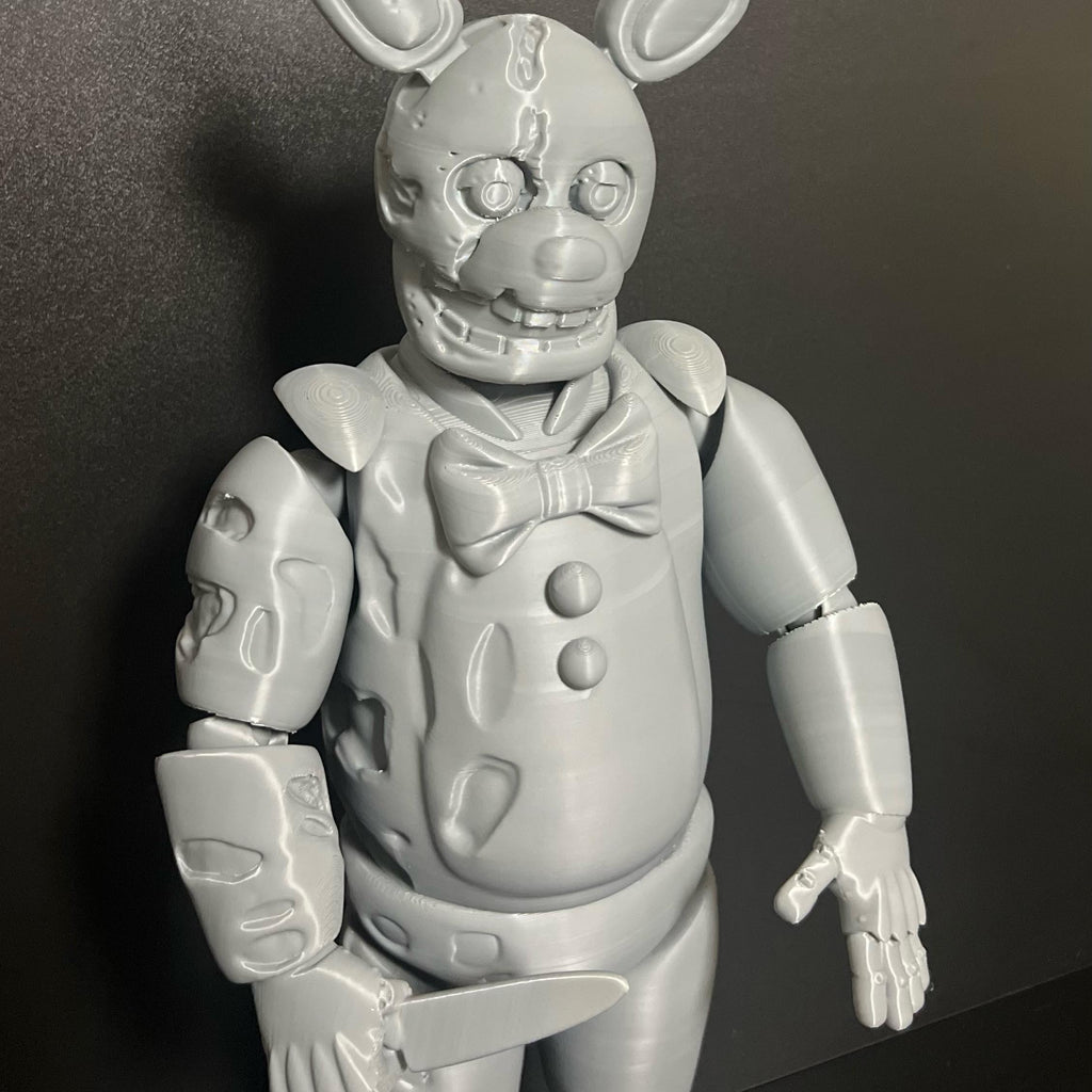NEW Yellow Rabbit / Springtrap custom FNAF Five Nights At Freddy’s Figure