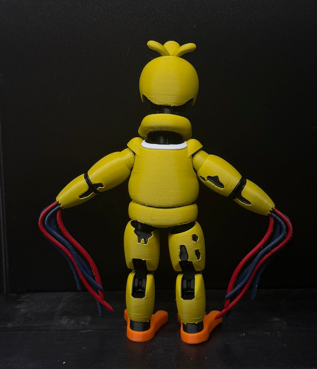 Withered Chica Custom Articulating Figure FNAF Five Nights At Freddy’s