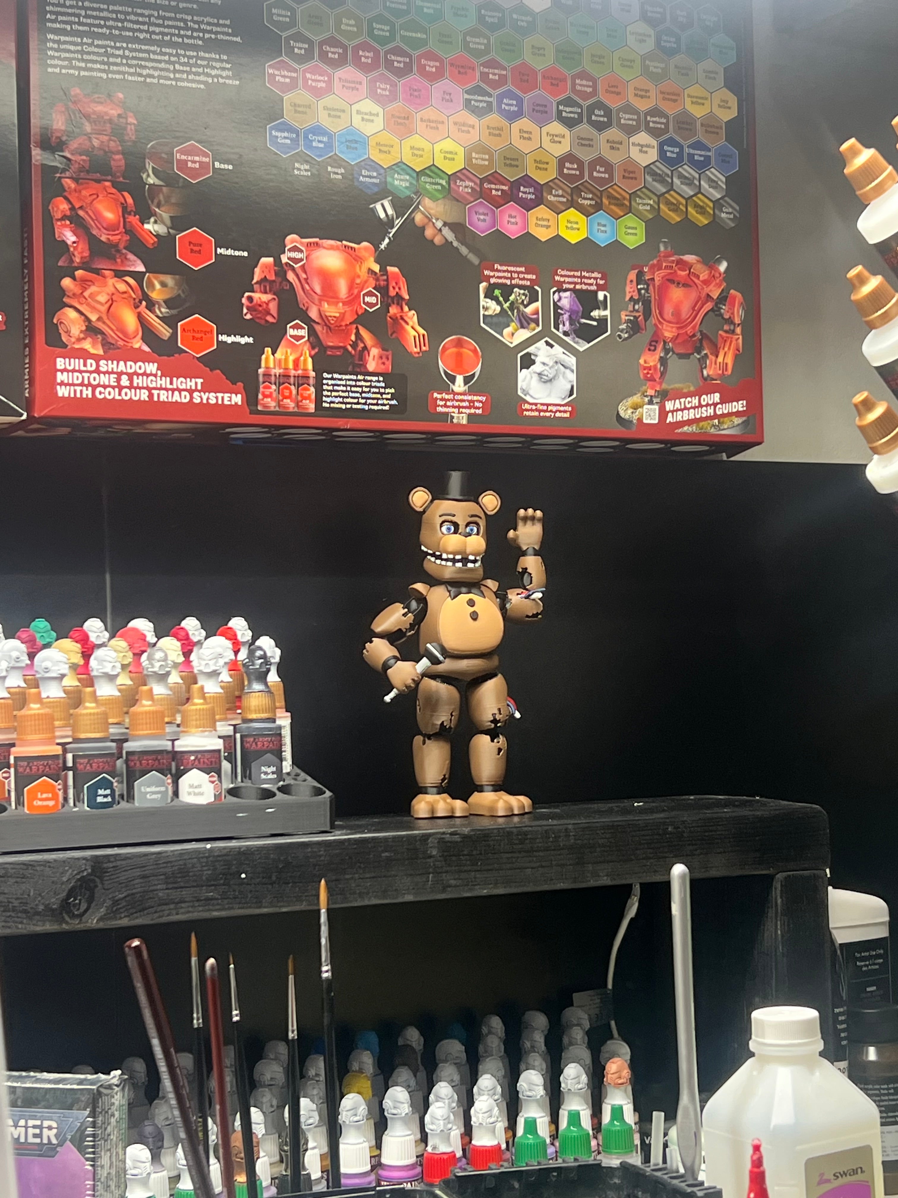 Withered Freddy Custom Articulating Figure! FNAF Five Nights At Freddy’s