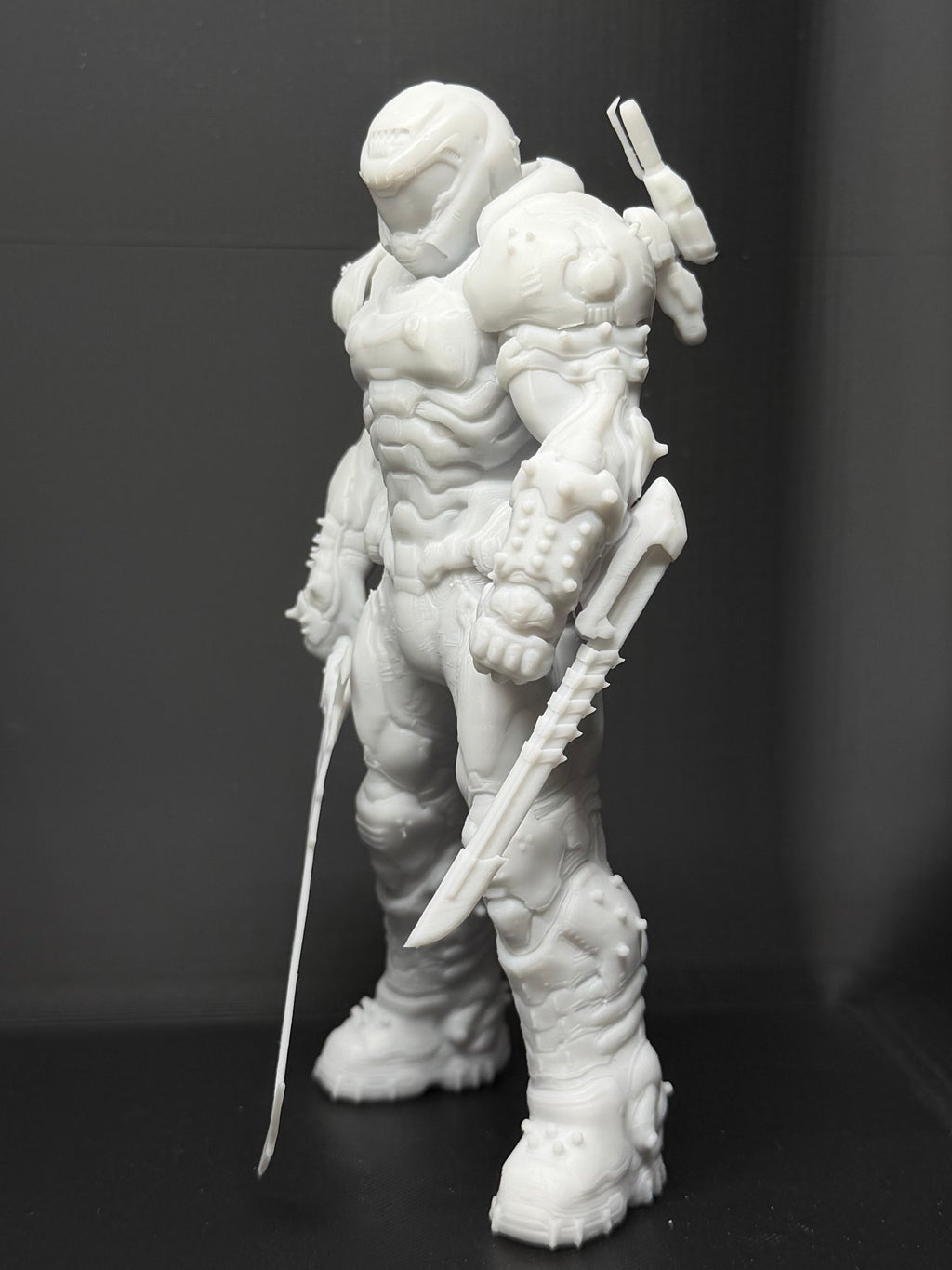 Doom Slayer Iconic Pose Statue From Doom Eternal
