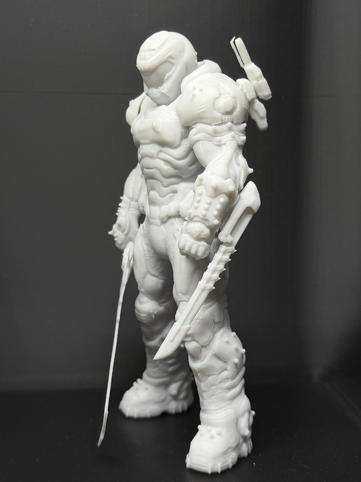 Doom Slayer Iconic Pose Statue From Doom Eternal