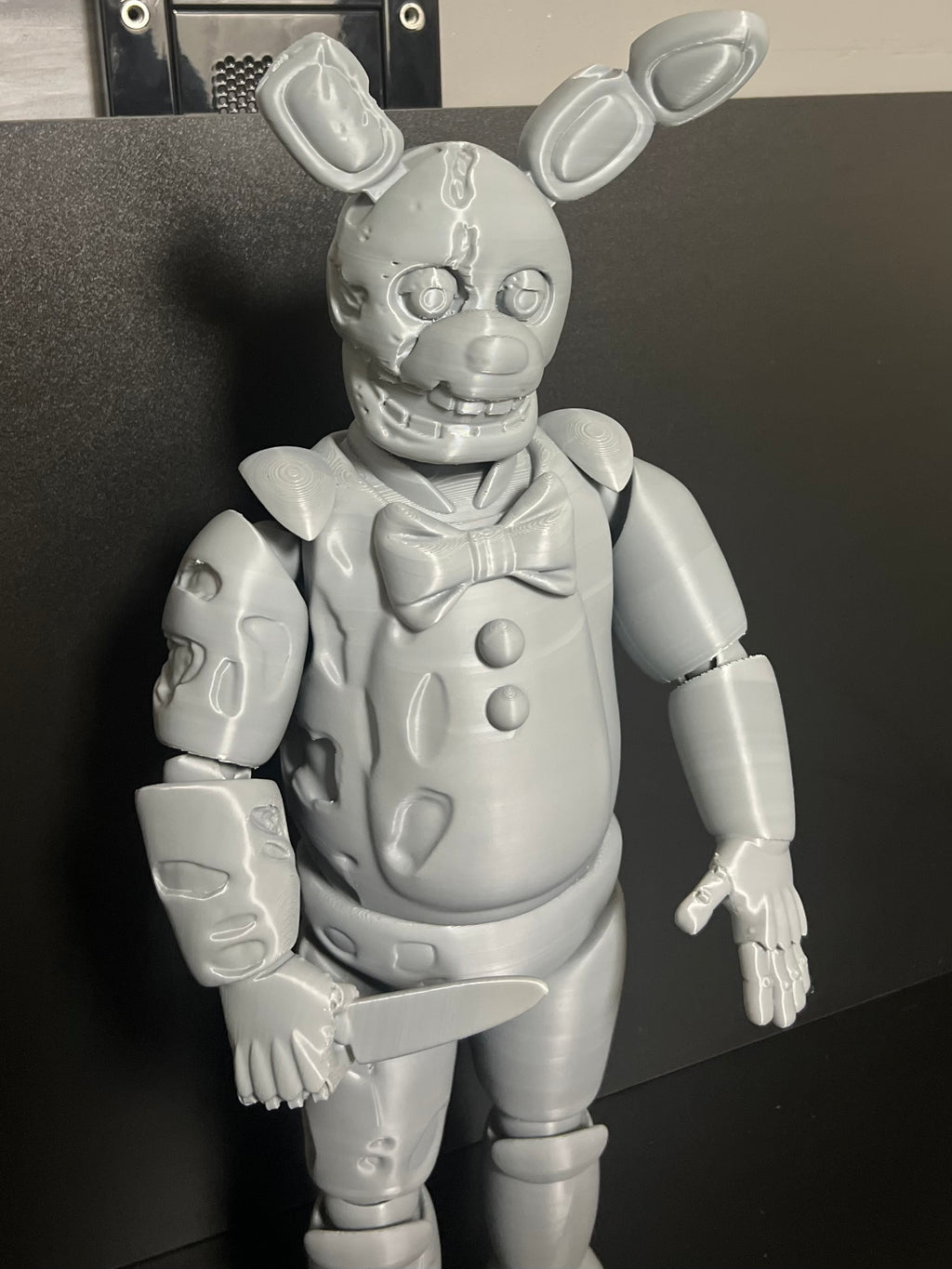 JUMBO Yellow Rabbit / Springtrap Articulating Figure FNAF Five Nights At Freddys