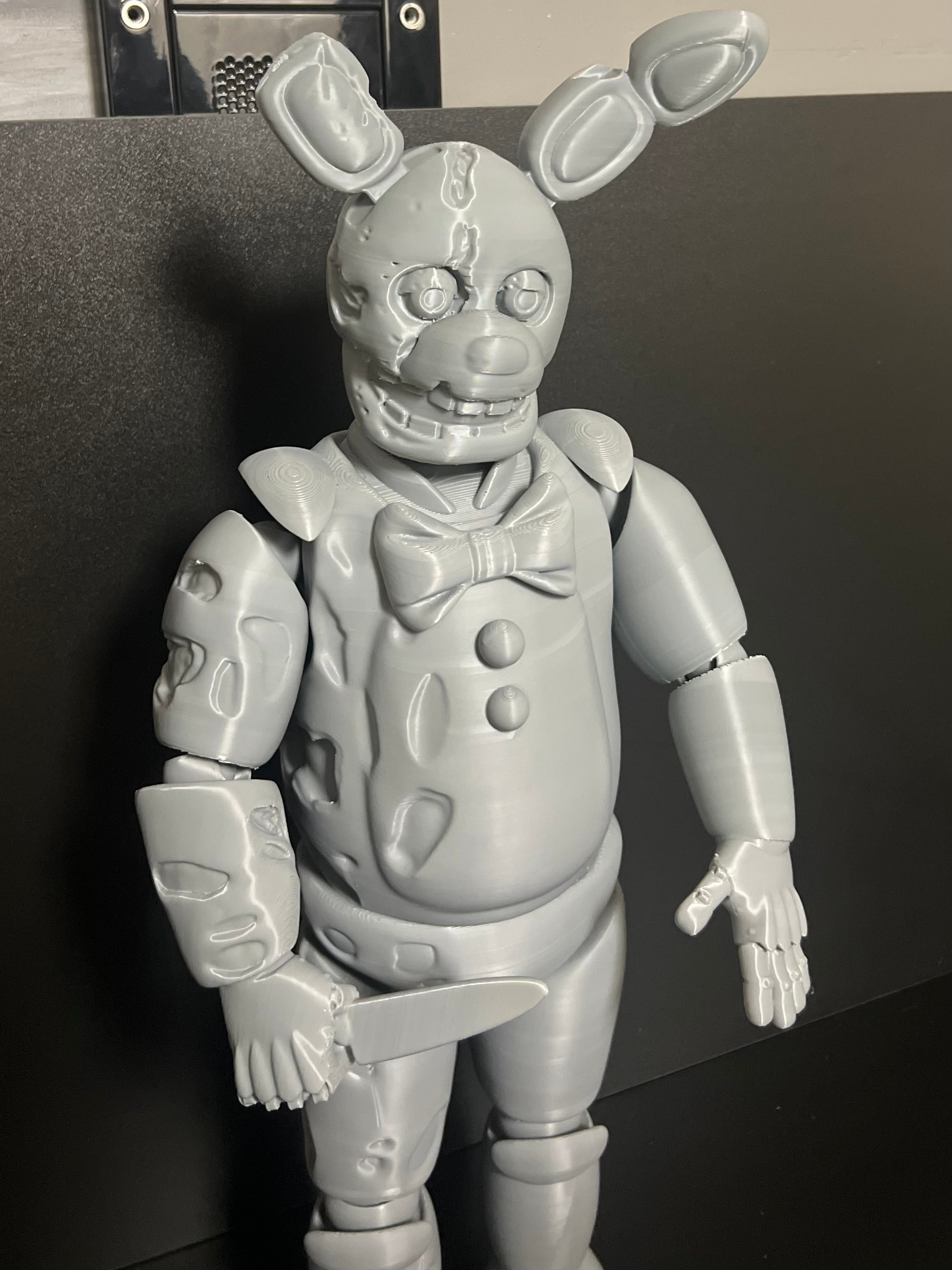 JUMBO Yellow Rabbit / Springtrap Articulating Figure FNAF Five Nights At Freddys