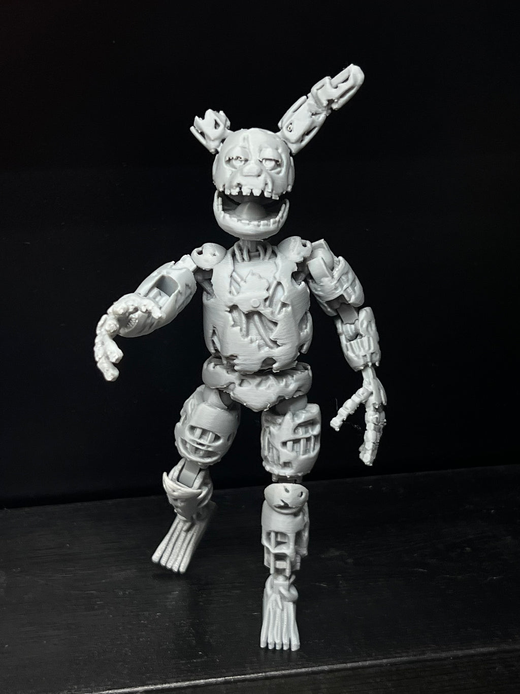 Springtrap Custom Uncolored Articulating Figure FNAF Five Nights At Freddy’s