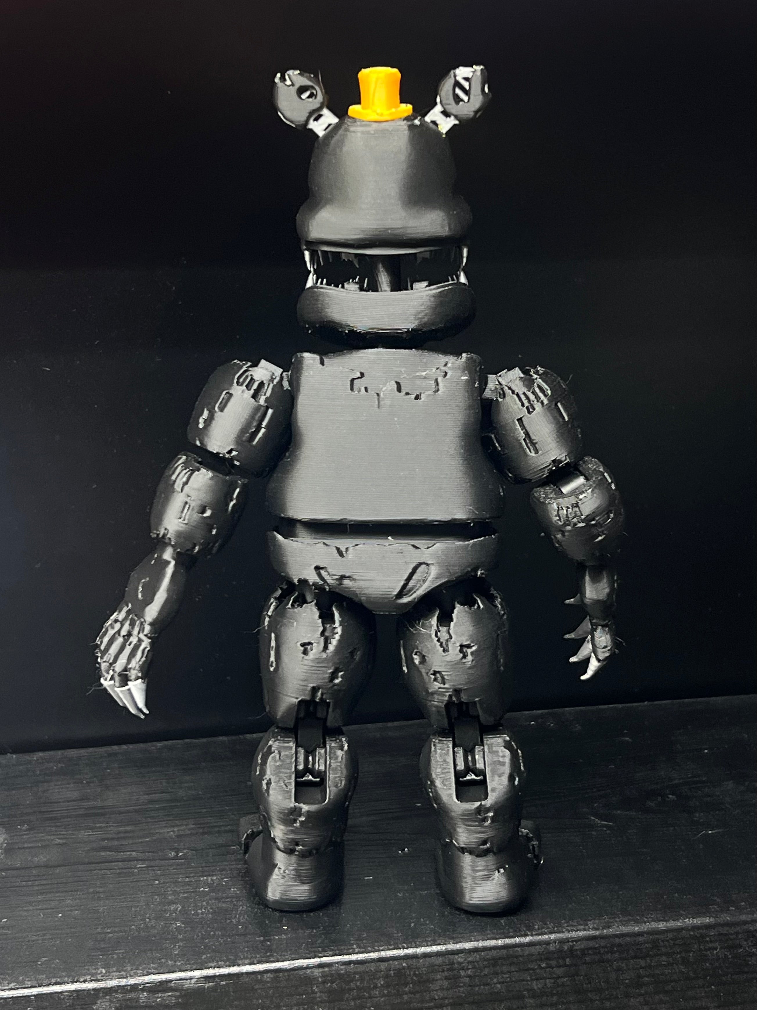 Nightmare Fredbear Custom Articulating Figure FNAF Five Nights At Freddy’s