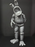Withered Bonnie Custom Uncolored Articulating Figure FNAF Five Nights At Freddys