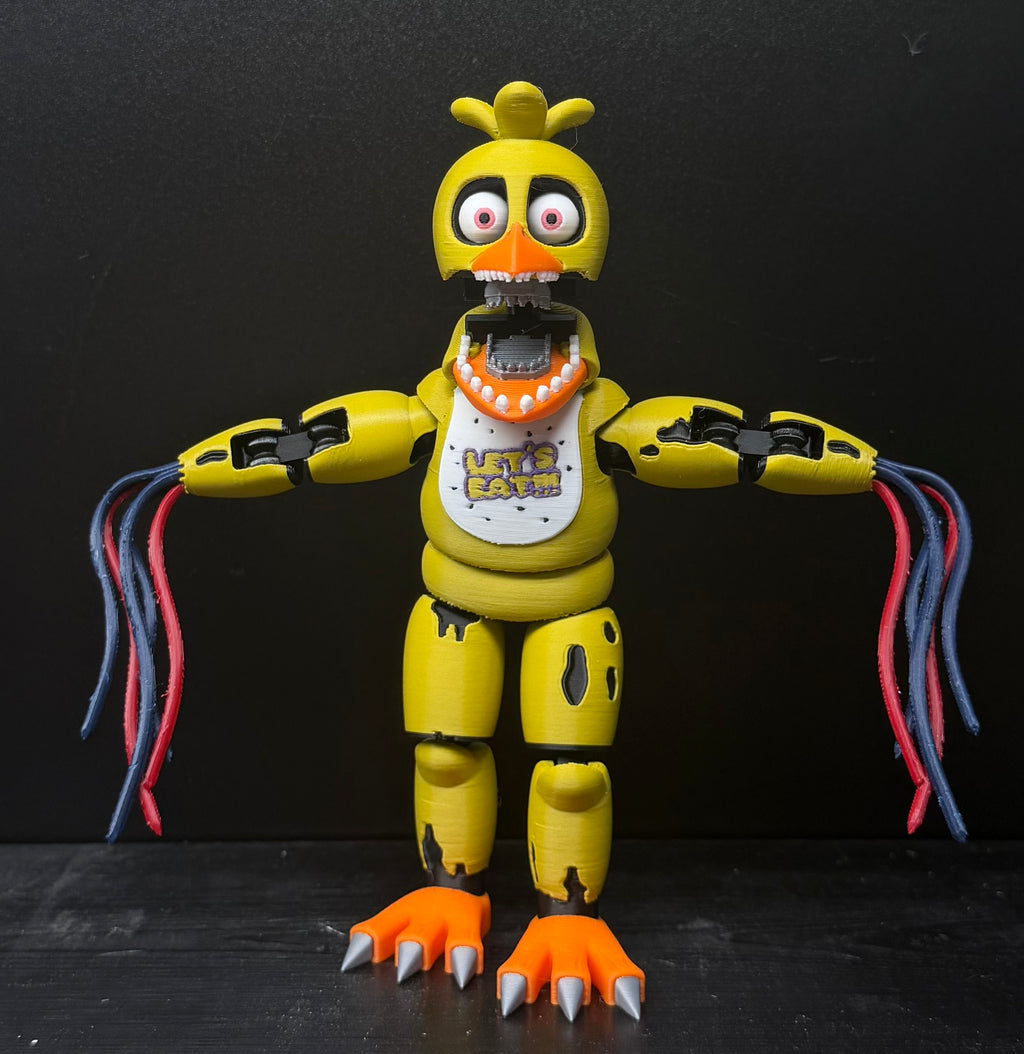 Withered 4 Pack Bundle Custom Articulating Figures FNAF Five Nights At Freddy’s