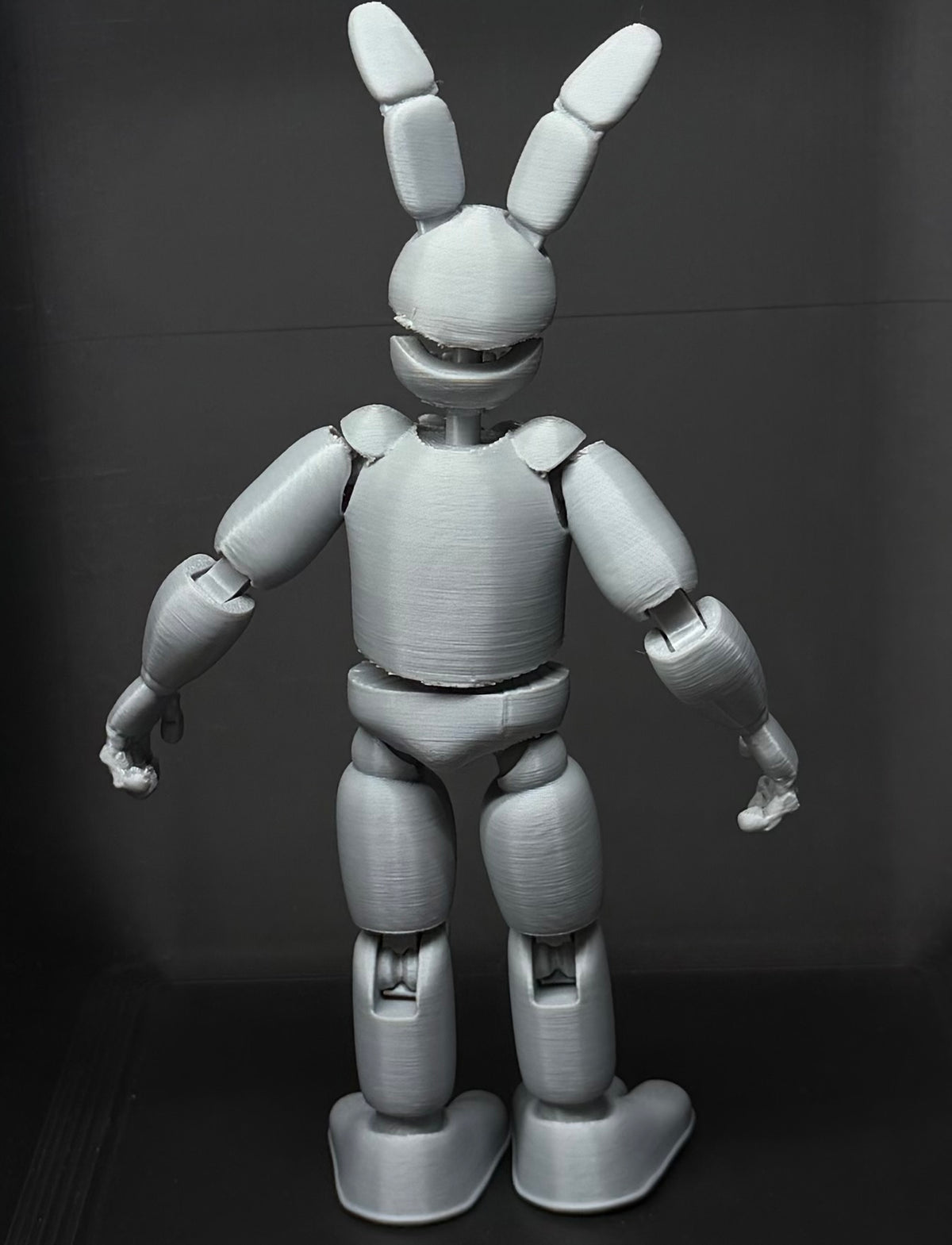 OG SpringBonnie Custom Uncolored Articulating Figure FNAF Five Nights At Freddys