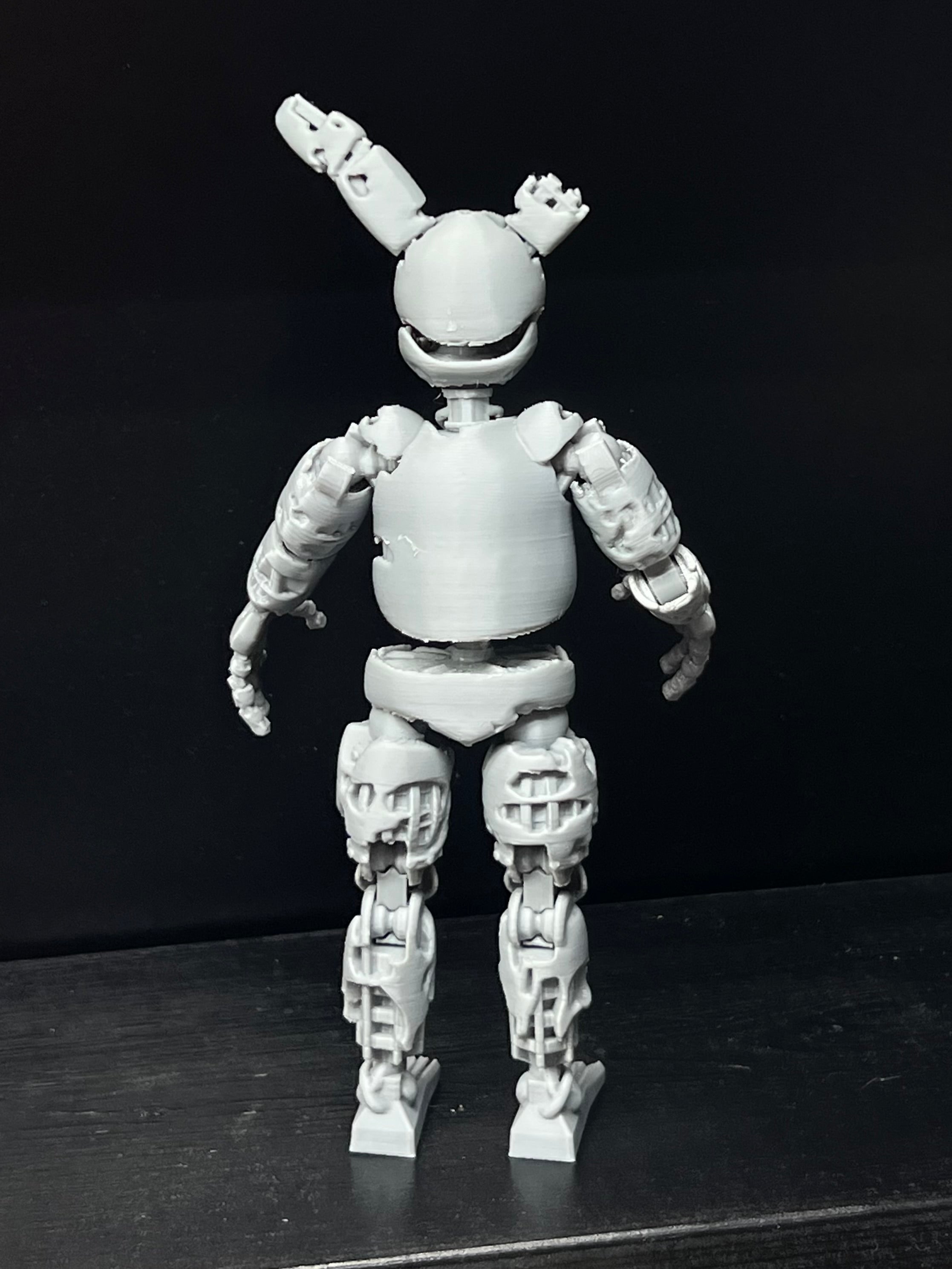 Springtrap Custom Uncolored Articulating Figure FNAF Five Nights At Freddy’s