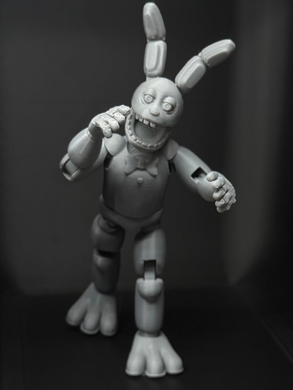 OG SpringBonnie Custom Uncolored Articulating Figure FNAF Five Nights At Freddys