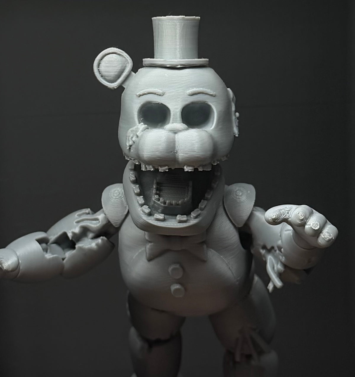 Golden Freddy / Shadow Freddy Custom Uncolored Articulating Figure! FNAF
