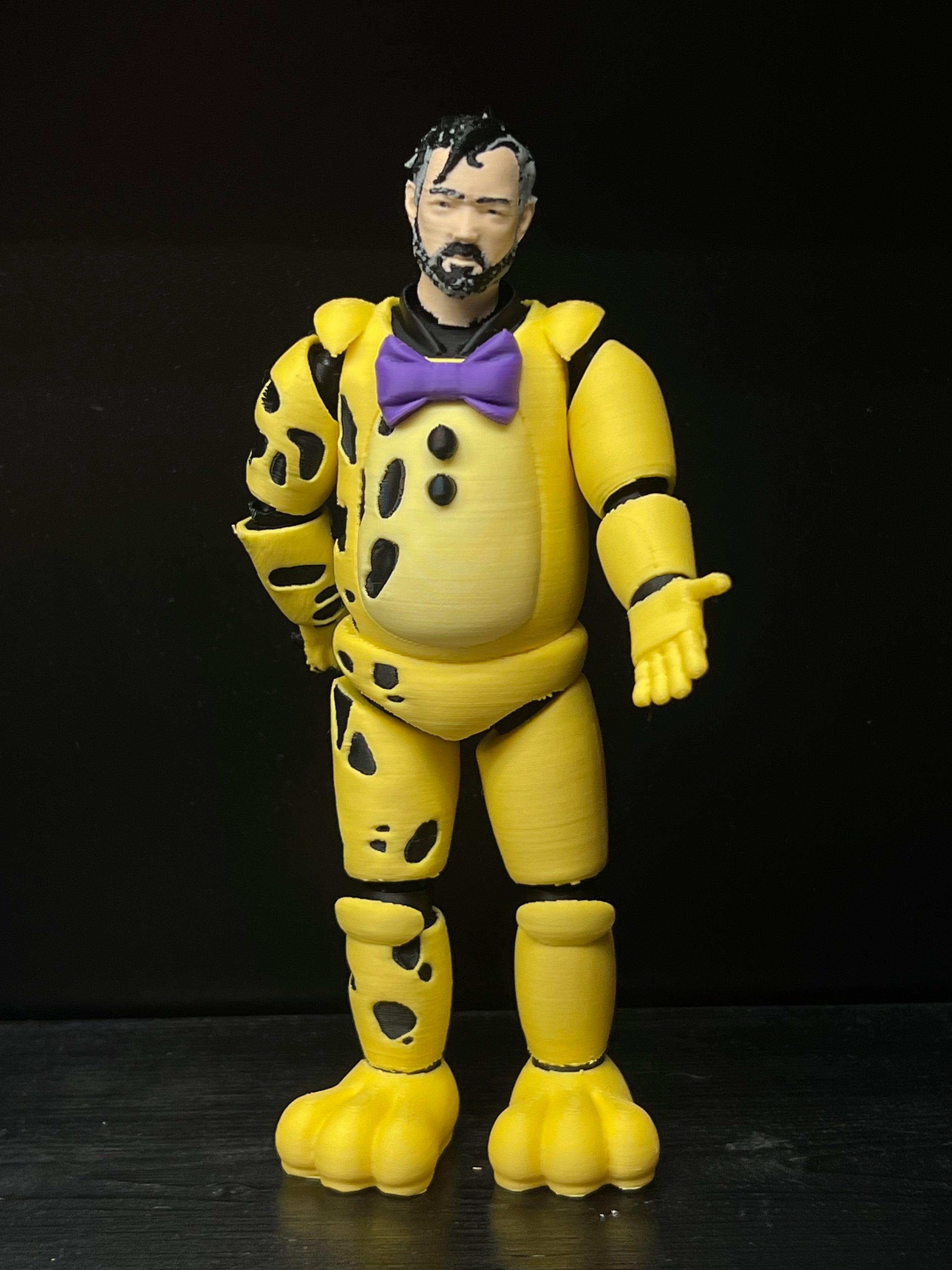 Yellow Rabbit / Springtrap FNAF Five Nights At Freddy’s Figure MATTHEW LILLARD
