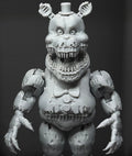 NIGHTMARE FREDBEAR Uncolored Articulating Figure FNAF Five Nights At Freddy’s