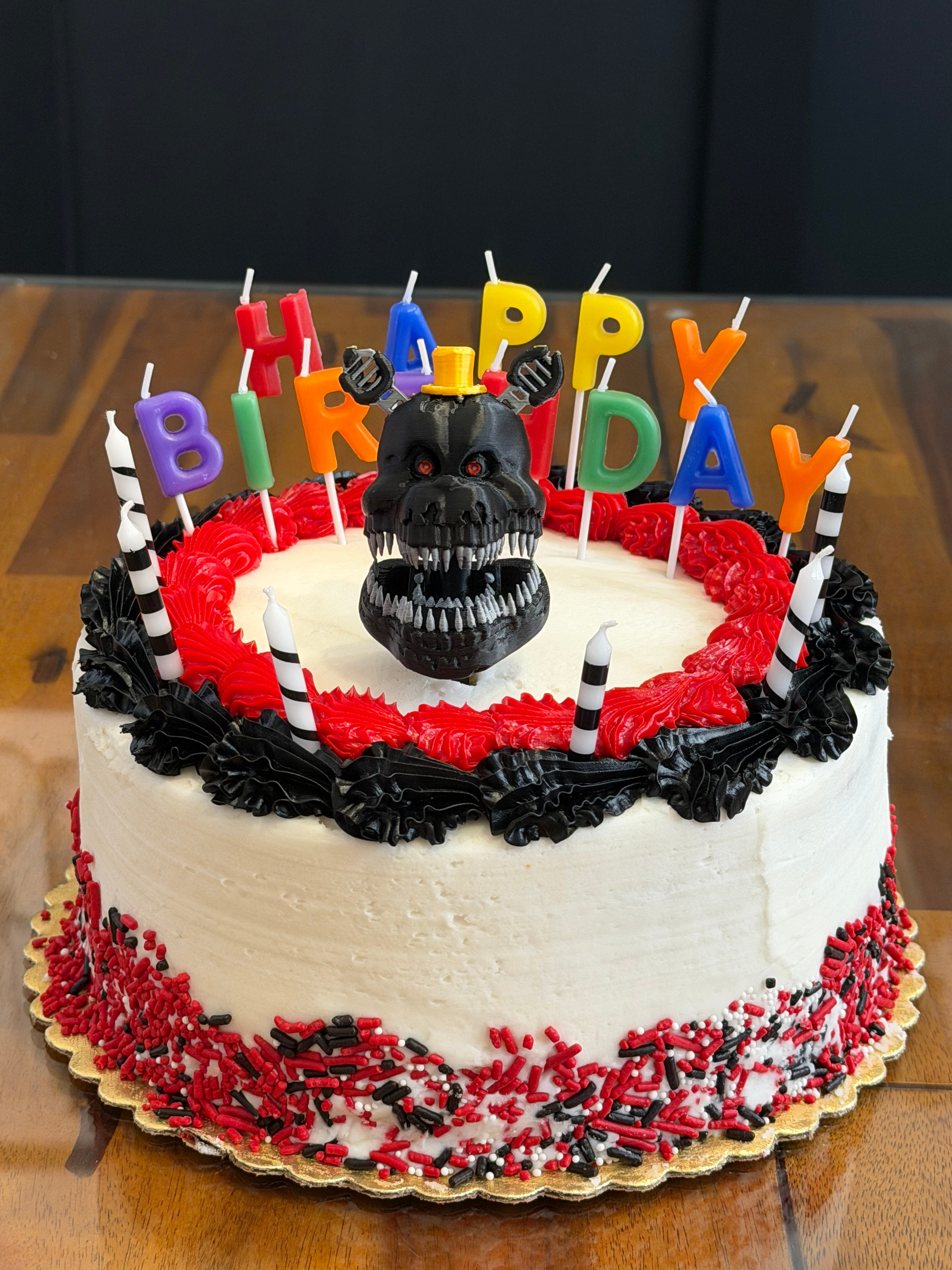 Five Nights At Freddy’s Cake Toppers FNAF Birthday Decorations