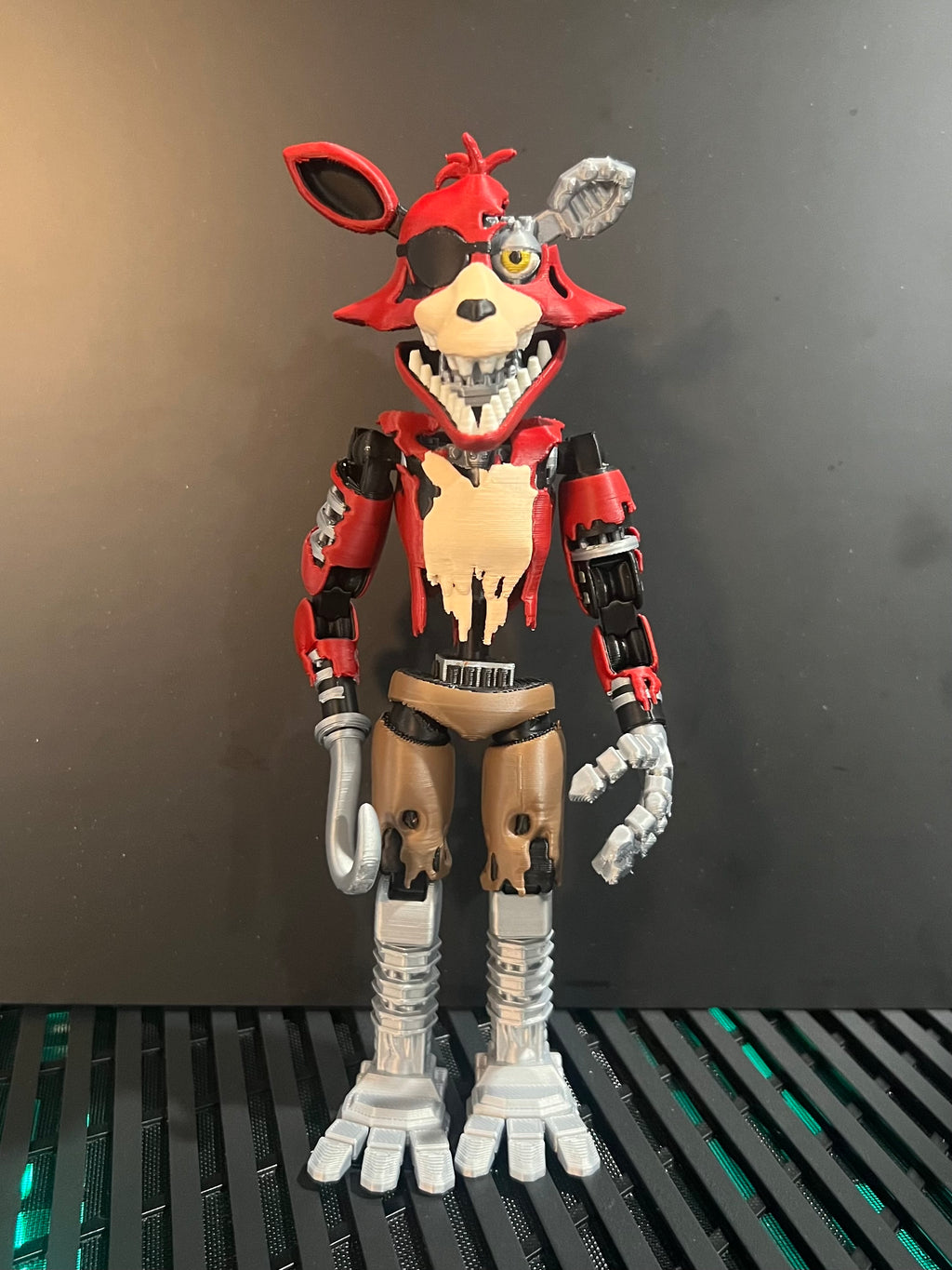Withered Foxy Articulating Custom Figure FNAF Five Nights At Freddy’s