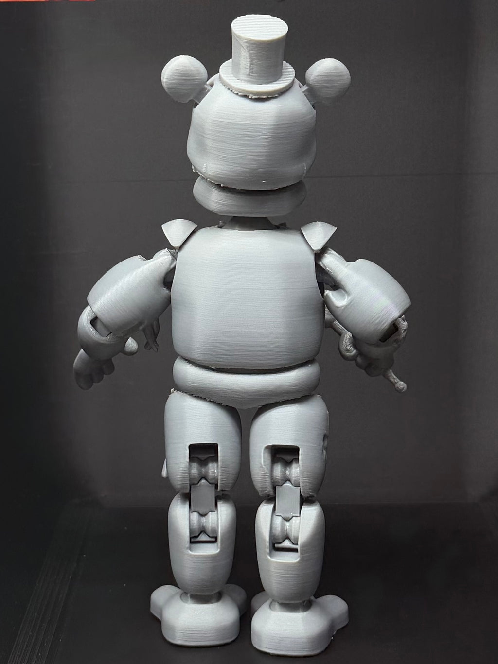 Withered Freddy Custom Uncolored Articulating Figure FNAF Five Nights At Freddys