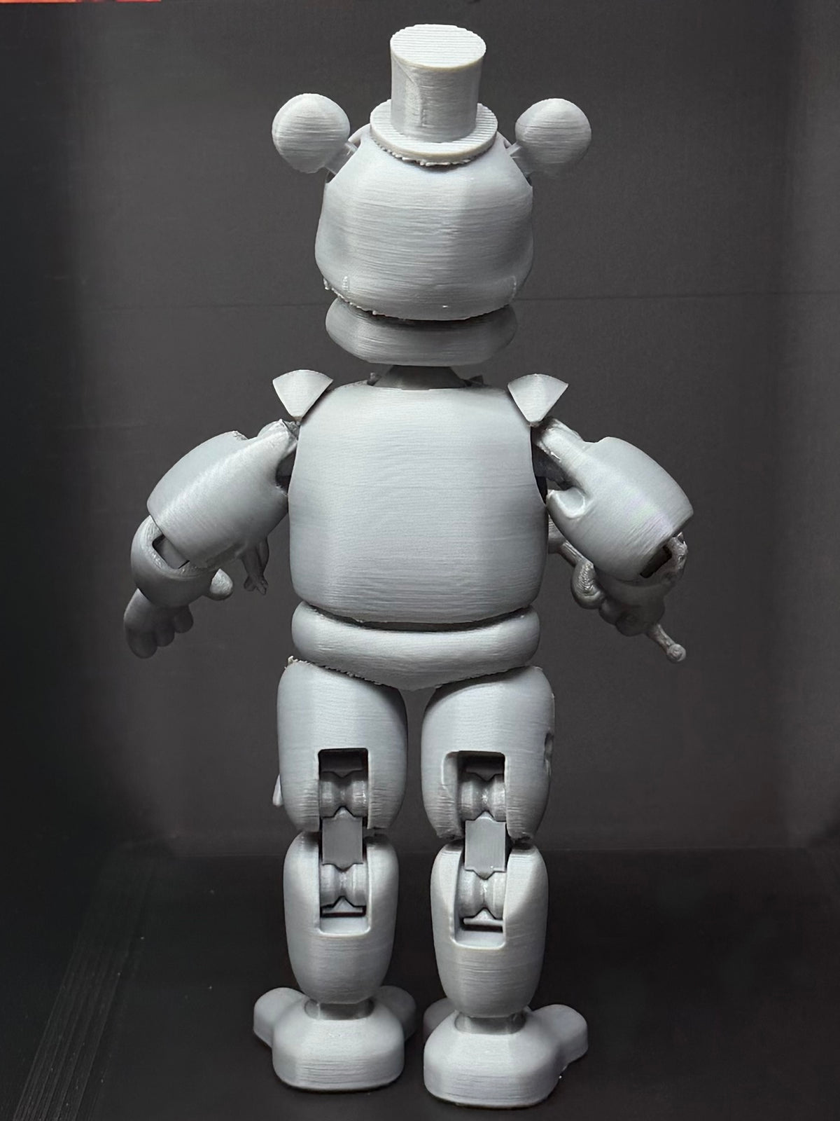 Withered Freddy Custom Uncolored Articulating Figure FNAF Five Nights At Freddys