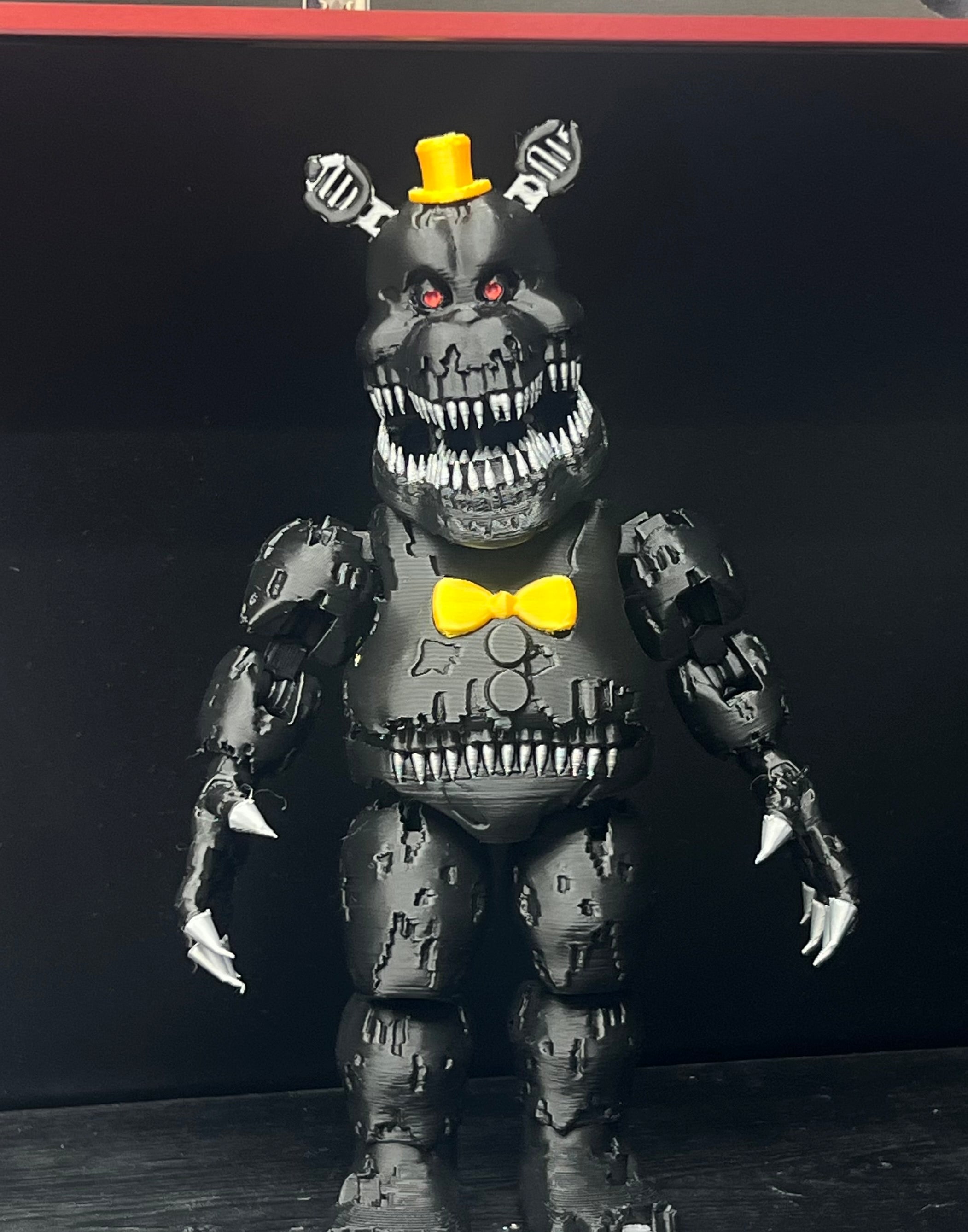 Nightmare Fredbear Custom Articulating Figure FNAF Five Nights At Freddy’s