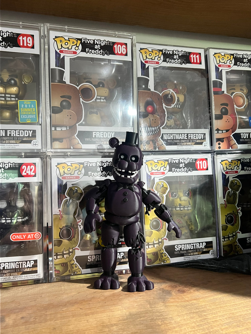 Shadow Freddy Custom Articulating Figure FNAF Five Nights At Freddy’s