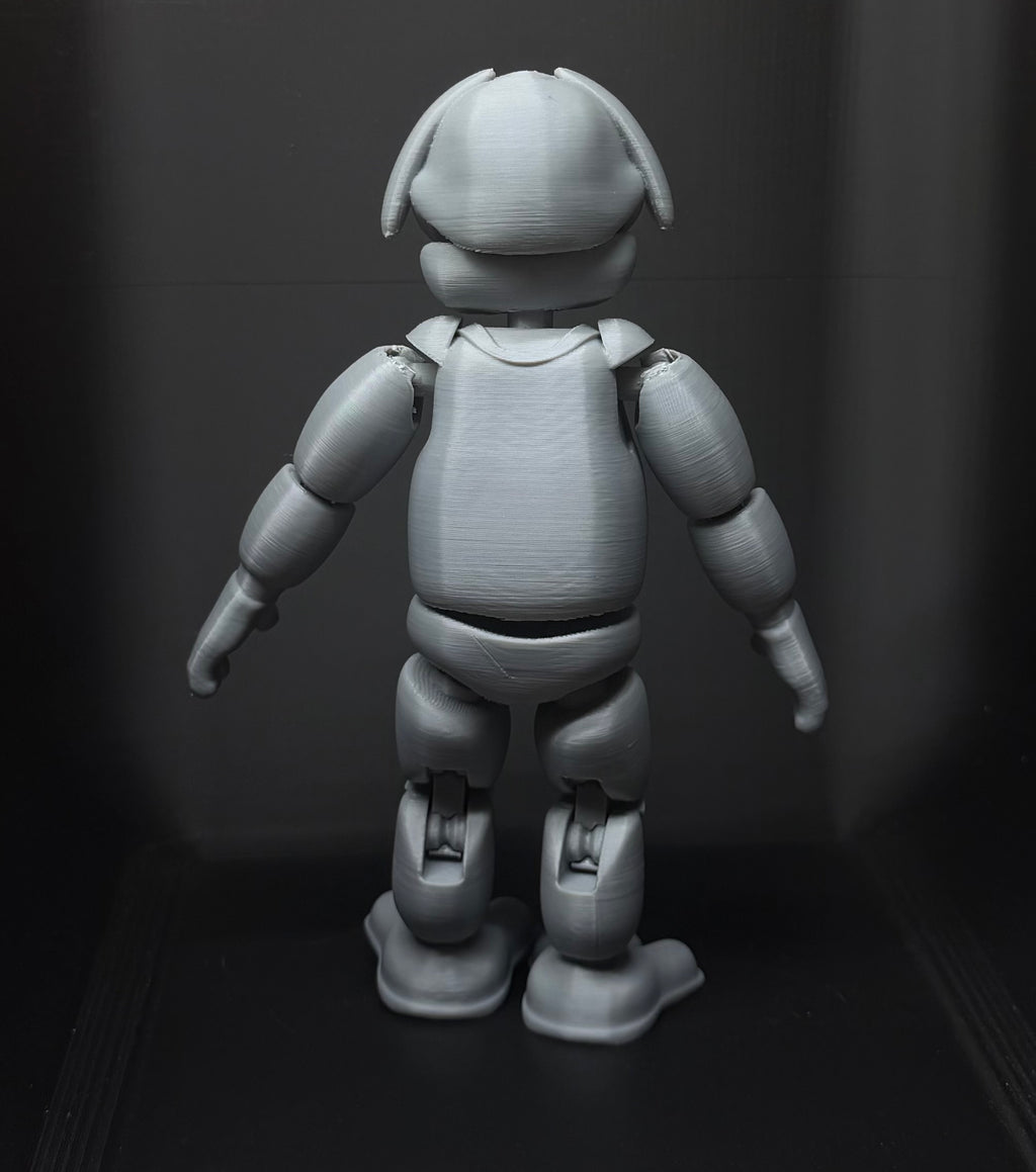 Sparky The Dog Uncolored Articulating Figure FNAF Five Nights At Freddy’s