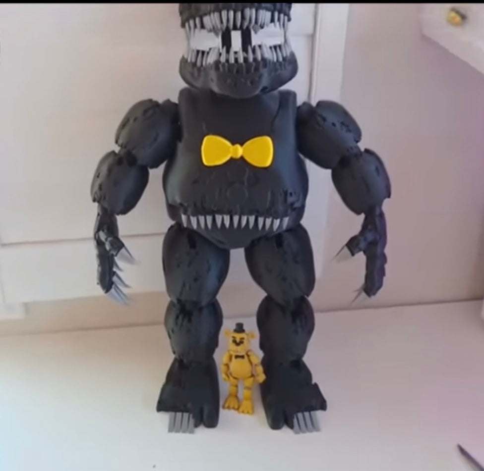 JUMBO NIGHTMARE FNAF Five Nights At Freddy’s Articulating Figure!!