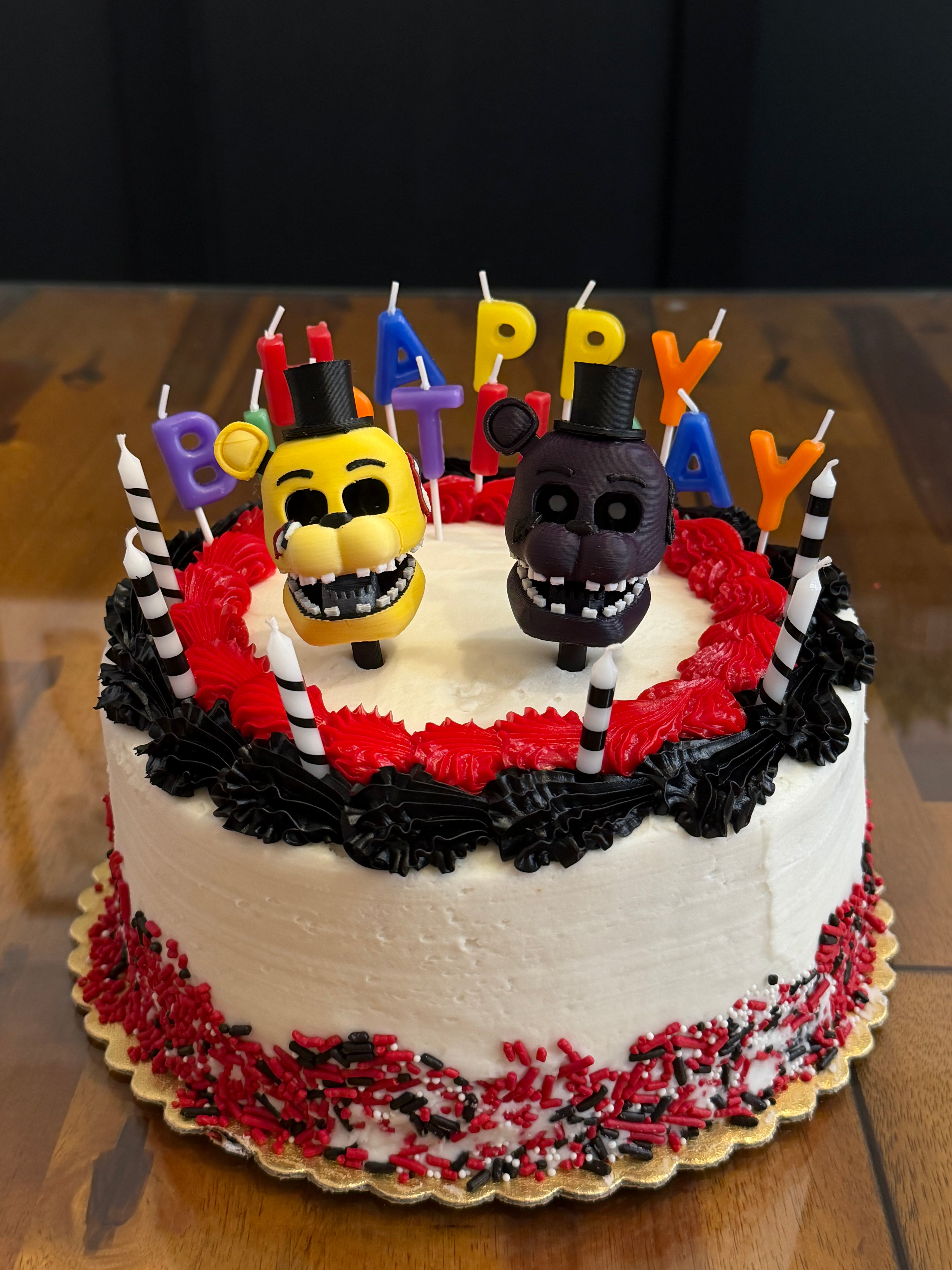 Five Nights At Freddy’s Cake Toppers FNAF Birthday Decorations