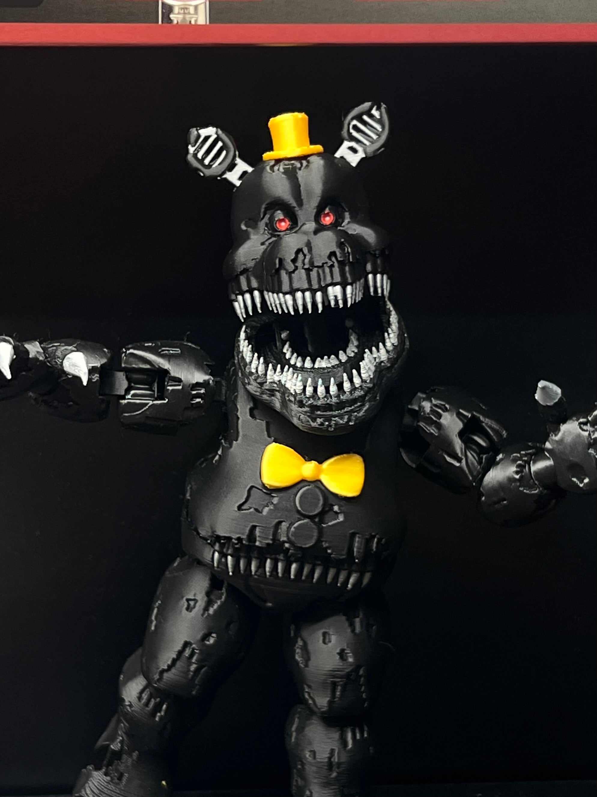 Nightmare Fredbear Custom Articulating Figure FNAF Five Nights At Freddy’s