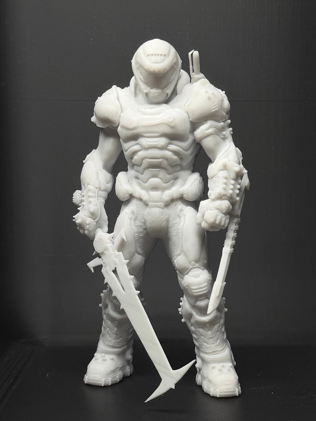 Doom Slayer Iconic Pose Statue From Doom Eternal