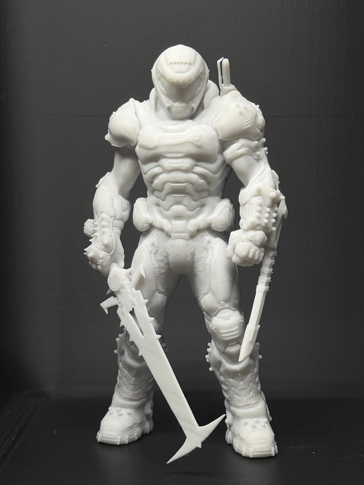 Doom Slayer Iconic Pose Statue From Doom Eternal