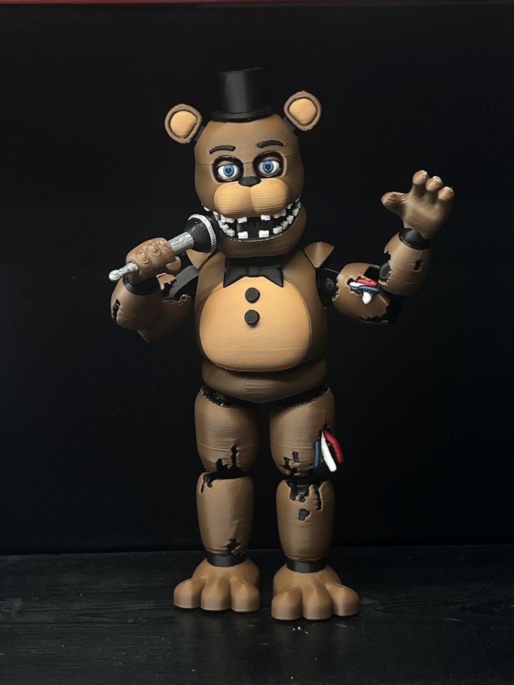 Withered Freddy Custom Articulating Figure! FNAF Five Nights At Freddy’s