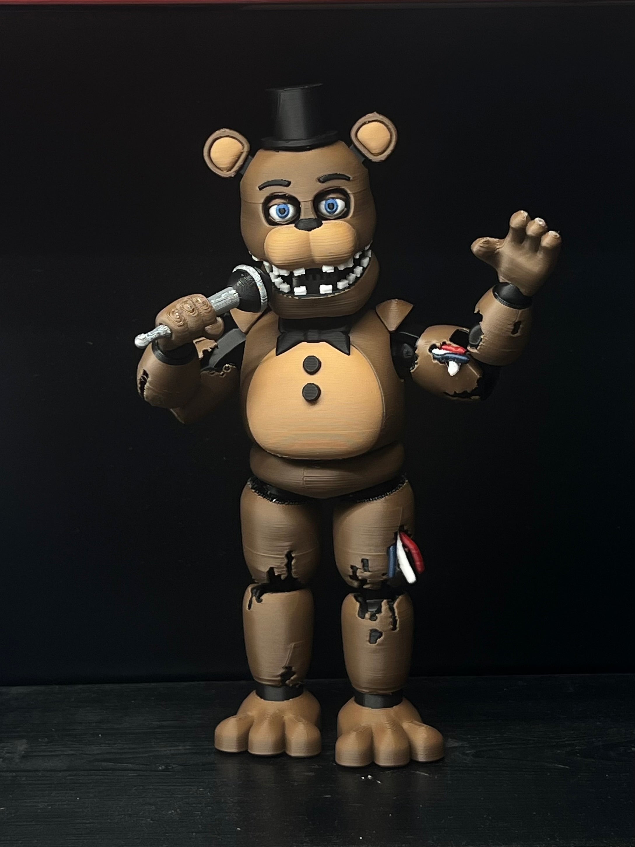 Withered Freddy Custom Articulating Figure! FNAF Five Nights At Freddy’s