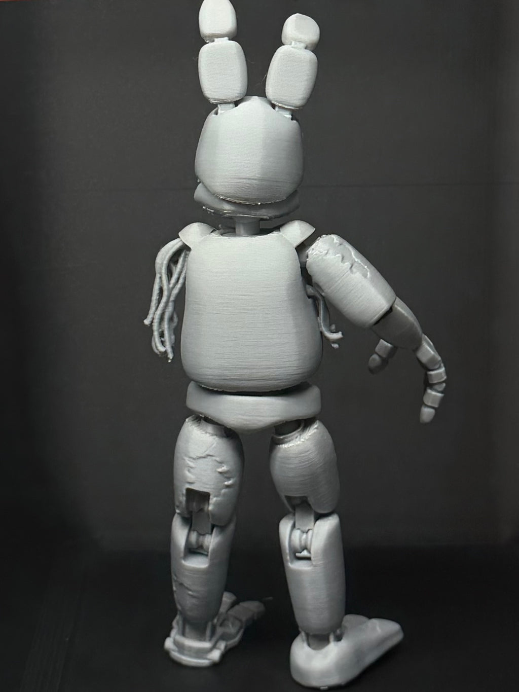 Withered Bonnie Custom Uncolored Articulating Figure FNAF Five Nights At Freddys
