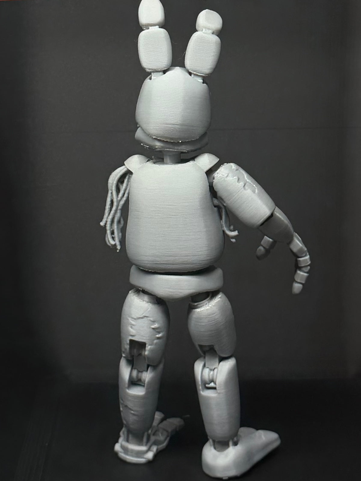 Withered Bonnie Custom Uncolored Articulating Figure FNAF Five Nights At Freddys
