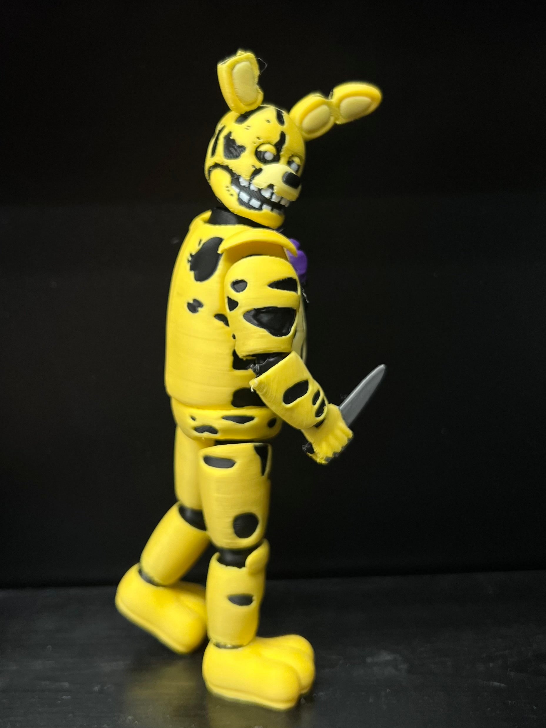 Yellow Rabbit / Springtrap FNAF Five Nights At Freddy’s Figure MATTHEW LILLARD