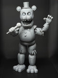 Withered Freddy Custom Uncolored Articulating Figure FNAF Five Nights At Freddys