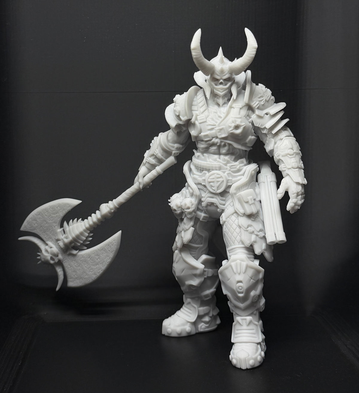 Doom Eternal Marauder Statue Uncolored Resin Print