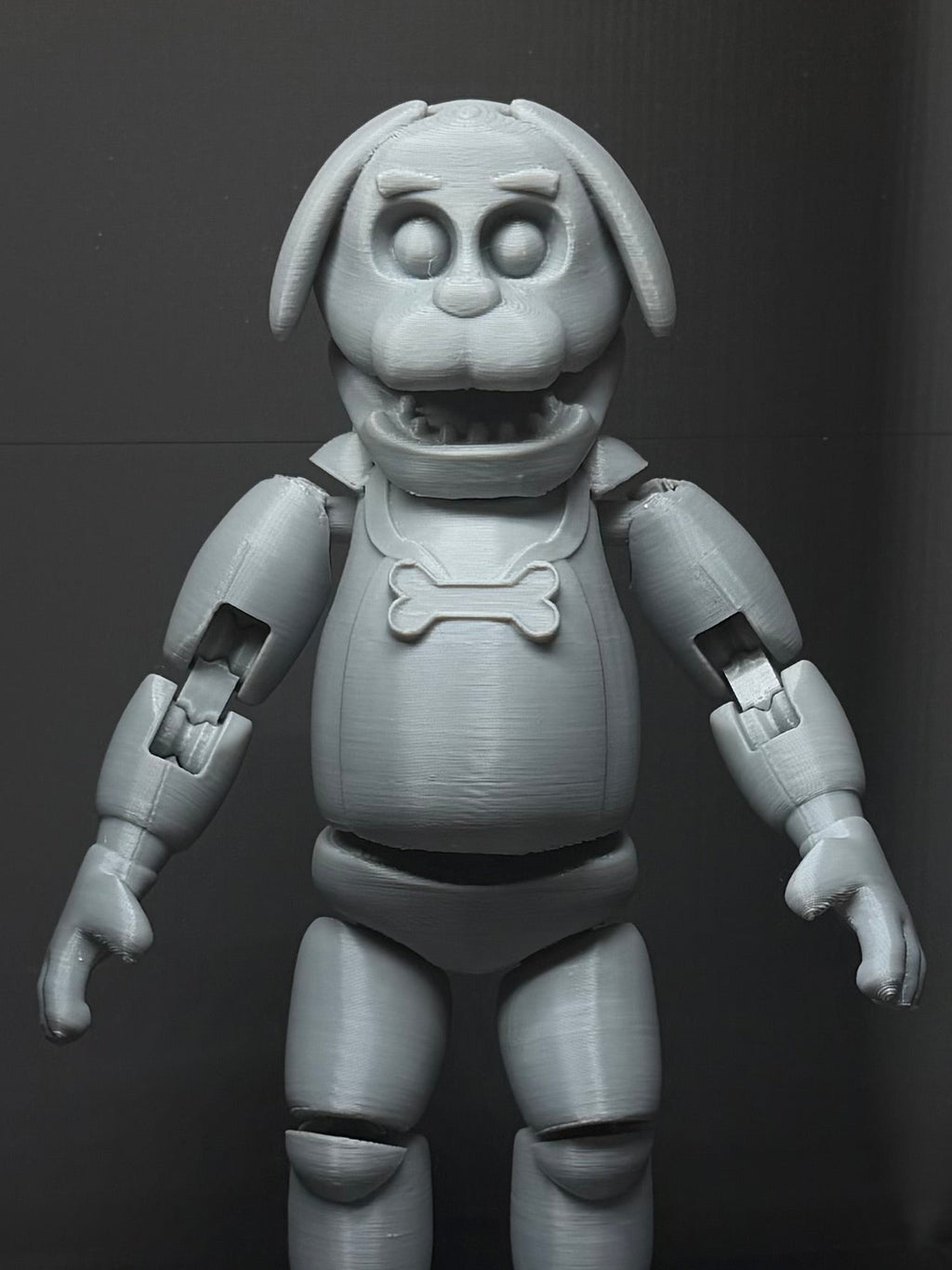 Sparky The Dog Uncolored Articulating Figure FNAF Five Nights At Freddy’s
