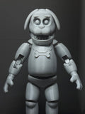 Sparky The Dog Uncolored Articulating Figure FNAF Five Nights At Freddy’s