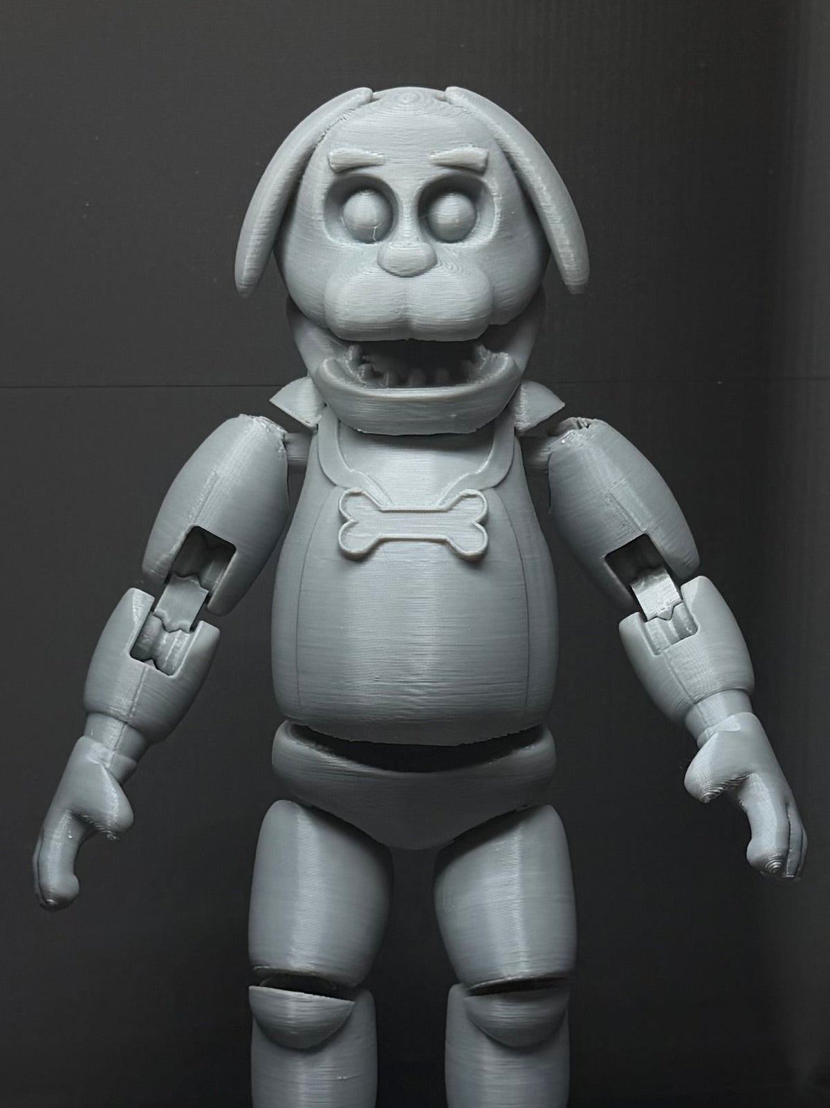 Sparky The Dog Uncolored Articulating Figure FNAF Five Nights At Freddy’s
