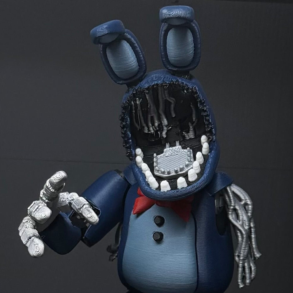 Withered Bonnie Custom Articulating Figure FNAF Five Nights At Freddy’s