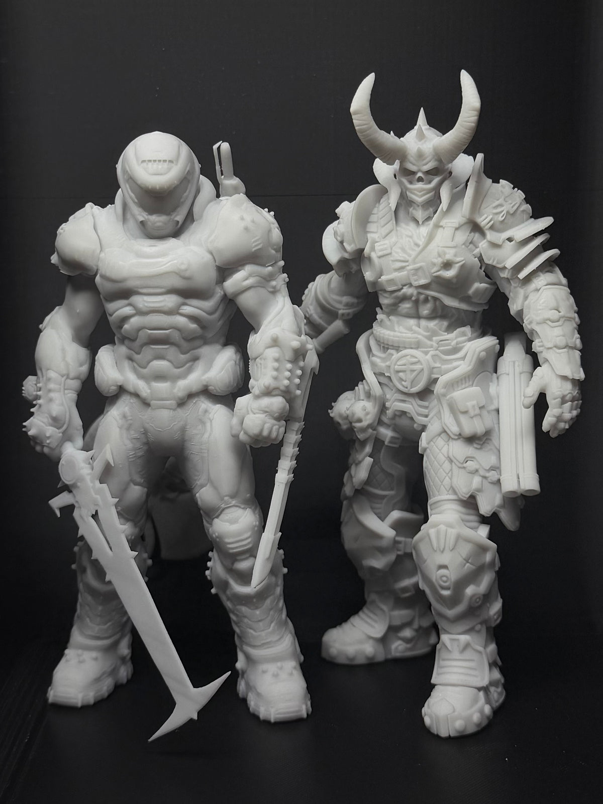 Doom Eternal Marauder Statue Uncolored Resin Print