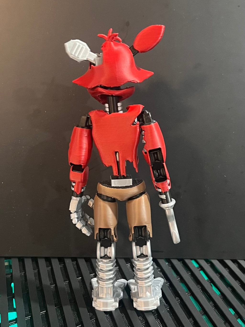 Withered Foxy Articulating Custom Figure FNAF Five Nights At Freddy’s